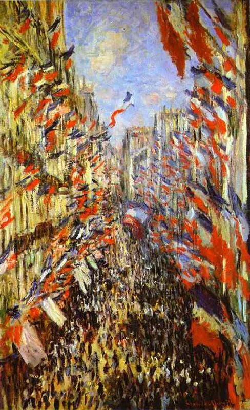 Claude Monet La Rue Montorgueil, Germany oil painting art